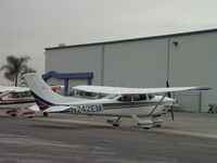 N242EM @ POC - Parked near Howard Aviation - by Helicopterfriend