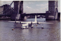 G-BJHS - Rare shot of the Sunderland in central London