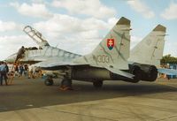 1303 @ EGVA - Another view of the Slovak Air Force Fulcrum on display at the 1995 Intnl Air Tattoo at RAF Fairford. - by Peter Nicholson