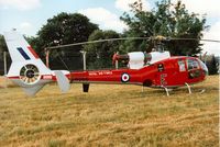 XW866 @ EGVA - Gazelle HT.3, callsign SYS 48, of 2 Flying Training School on display at the 1995 Intnl Air Tattoo at RAF Fairford. - by Peter Nicholson