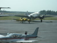 N184EN @ PAFA - parked next to C46 in Fairbanks, AK - by Stefanie Attwood