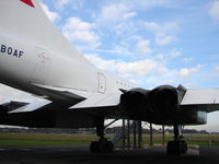 G-BOAF @ EGTG - British Airways Concorde Rear 3/4 - by speedbrds