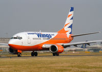 OK-SWZ @ LFPG - Smartwings Boeing 737-530 (c/n 24816). - by vickersfour