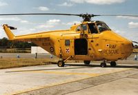 XJ729 @ EGVA - Whirlwind HAR.10 on civil register as G-BVGE on display at the 1995 Intnl Air Tattoo at RAF Fairford. - by Peter Nicholson