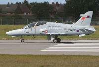 ZK109 @ EGNO - BAE Hawk 129 (c/n BT004) destined for the Royal Bahraini Air Force as 502. - by vickersfour