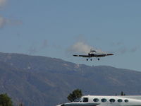 N214MJ @ CCB - On final to runway 24 - by Helicopterfriend