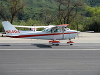 N64114 @ SZP - 1975 Cessna 172M, Lycoming O-320-E2D 150 Hp, landing roll Rwy 22 - by Doug Robertson