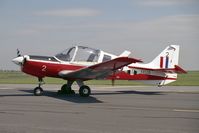 XX520 @ EGXW - Scottish Aviation Bulldog T1 at RAF Waddington's Photocall in 1990. - by Malcolm Clarke