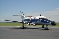 XX483 @ EGXW - Scottish Aviation HP-137 Jetstream T2 from RN No 750 Sqn based at Culdrose at RAF Waddington's Photocall 1990. - by Malcolm Clarke