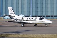 YU-BSG @ EGGW - Prince Aviation's Citation II Bravo at Luton - by Terry Fletcher