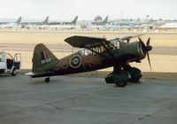 OO-SOT @ EGVA - Lysander IIIA of Sabena Old Timers on the flight-line at the 1995 Intnl Air Tattoo at RAF Fairford. - by Peter Nicholson