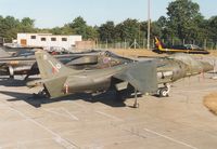 ZD409 @ EGVA - Harrier GR.7, callsign Wildcat 1, of 20[Reserve] Squadron at RAF Wittering on the flight-line at the 1995 Intnl Air Tattoo at RAF Fairford. - by Peter Nicholson