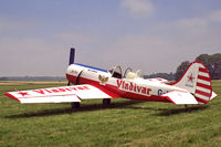 G-VLAD @ BADMINTON - Yakovlev Yak-50. At Badminton Air Day, Badminton House in 1989. - by Malcolm Clarke