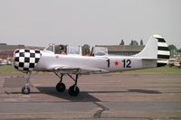 LY-AFB @ EGTC - Bacau Yak-52 at Cranfield's PFA Rally in 1994. - by Malcolm Clarke