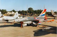 J-508 @ EGVA - F-16A Falcon, callsign Condor 01, the solo display aircraft of 311 Squadron Royal Netherlands Air Force for the 1995 Season on the flight-line at the 1995 Intnl Air Tattoo at RAF Fairford. - by Peter Nicholson