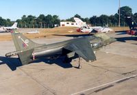 ZD329 @ EGVA - Another view of the 20[Reserve] Squadron Harrier GR.7, Wildcat 2, on the flight-line at the 1995 Intnl Air Tattoo at RAF Fairford. - by Peter Nicholson