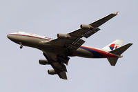 9M-MPO @ EGLL - Boeing 747-4H6 [28433] (Malaysia Airlines) Home~G 24/09/2009. On approach 27R 3 miles out.