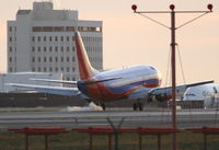 N313SW @ KLAX - Southwest Airlines Boeing 737-3H4, SWA644 from KSFO, 24L approach KLAX. - by Mark Kalfas
