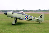 G-BLTG @ EGTC - WAR Hawker Sea Fury. A half scale replica of the famous Royal Navy aircraft, sadly destroyed in an accident at Crosland Moor in 1996. Seen here at the PFA Rally,Cranfield in 1994 - by Malcolm Clarke