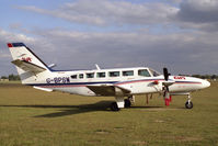 G-BPSW @ EGTC - Reims F406 Caravan II at Cranfield Airport in 1989. - by Malcolm Clarke