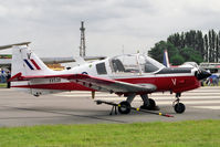 XX538 @ EGXG - Scottish Aviation Bulldog T1 at the 1993 SSAFA Air Display held at RAF Church Fenton. Now registered as G-TDOG. - by Malcolm Clarke