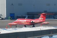 N25PW @ KMSP - Air Ambulance Learjet 25D at Signature Flight Support @ MSP. - by Kreg Anderson