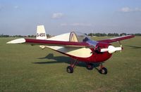 G-ASXI @ EGTC - Tipsy T-66 Nipper 3 at Cranfield Airport in 1989. - by Malcolm Clarke