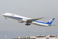 JA732A @ KLAX - ANA Boeing 777-381 (ER), JA732A, ANA5 departing to RJAA (Narita Int'l) 25R KLAX. - by Mark Kalfas