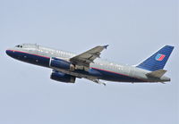 N835UA @ KLAX - United Airlines Airbus A319-131 N835UA, UAL202 25R departure for KMSY. - by Mark Kalfas