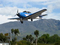 N8667H @ SZP - 1947 North American NAVION, 285 Hp Continental conversion, on final Rwy 22 - by Doug Robertson