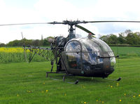 HA-LFZ @ EGNG - Sud SA-318C Alouette II at Bagby Airfield's 2004 Fly-in. - by Malcolm Clarke