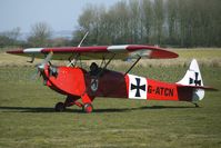 G-ATCN @ EGBR - 1965 Peacock Dg LUTON LA4A MINOR - One of the many aircraft at Breighton on a fine Spring morning