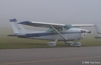 N714SB @ W03 - Framed by early morning fog - by Paul Perry