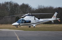 G-UKAW @ EGTB - Augusta A109E EX I-VRGT - by moxy