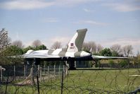 XM607 @ EGXW - Avro 698 Vulcan B2 at RAF Waddington in 1990. The most famous of all Vulcan bombers built, bombed Port Stanley Airport during the Falklands campaign during a 'Black Buck' operation. - by Malcolm Clarke