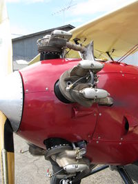 N823K @ SZP - 1993 Ball GREAT LAKES 2T-1AK, Kinner R 56 5 cylinder radial 160 Hp modified for fuel injection, closeup - by Doug Robertson