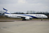 4X-EBU @ EGGW - El Al B757 taxies for departure from Luton - by Terry Fletcher