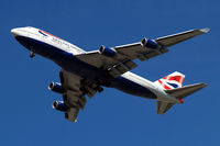 G-BNLO @ EGLL - Boeing 747-436 [24057] (British Airways) Home~G 23/08/2009. Taken on approach 3 miles out 27R London Heathrow Airport.
