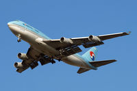 HL7473 @ EGLL - HL7473   Boeing 747-4B5 [28335] (Korean Air) Home~G 26/09/2009. Taken on approach 3 miles out 27R London Heathrow Airport.