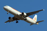 EC-JLI @ EGLL - Airbus A321-211 [2563] (Iberia) Home~G 01/03/2010. Taken on approach 3 miles out 27R London Heathrow Airport.
