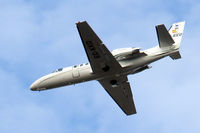 EC-KKO @ EGLL - Cessna Citation Bravo [550-0992] Home~G 12/11/2009. Taken on approach 3 miles out 27R London Heathrow Airport. - by Ray Barber