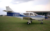 G-BDFC @ EGTC - Rockwell Commander 112A at Cranfield Airport in 1994. - by Malcolm Clarke