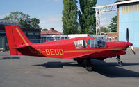 G-BEUD @ EGTC - Robin HR-100-285R Tiara at Cranfield Airport in 1995. - by Malcolm Clarke