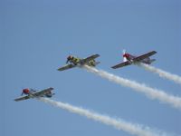 G-YFUT @ EGFH - G-YFUT leads Team Osprey in the first formation change practice with smoke on. - by Roger Winser