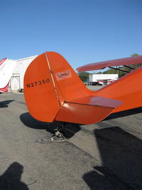 N27350 @ SZP - 1940 Aeronca 60-TF DEFENDER, Franklin 4AC150-A 60 Hp, quite rare model now, nearly identical to Army O-58/L-3, tail logo - by Doug Robertson