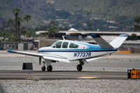 N7737R @ KPSP - Beech V35A arriving 13L KPSP from KONT. - by Mark Kalfas