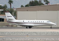N396QS @ KPSP - NetJets/Marquis Jet Cessna 680 Citation Sovereign, taxiing to 13R via Whiskey for a quick trip to KUDD. - by Mark Kalfas