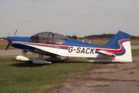 G-SACK @ EGBR - Robin R-2160 Alpha Sport at Breighton, UK Airfield in  1998. - by Malcolm Clarke