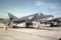 39 @ EGQS - Etendard IV.M of French Aeronavale's 17 Flotille on display at the 1971 RNAS Lossiemouth Airshow. - by Peter Nicholson