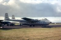 XN854 @ PIK - Argosy C.1 of 114 Squadron attended the 1969 Prestwick Airshow as support aircraft for the RAF Falcons parachute display team. - by Peter Nicholson